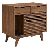 Modway EEI-6796-WAL Render Cat Cabinet, Walnut Modway