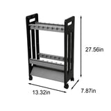 JOYWAVE Fishing Rod Holder,Fishing Pole Holders for Garage,Plastic Fishing Rod Rack,16-Slots,Portable Wheels JOYWAVE