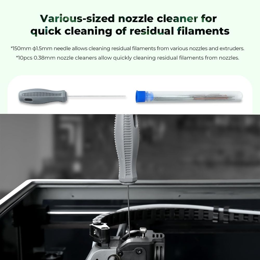 Creality 3D Printer Tool Kit, 74Pcs 3D Printing Tool Wrap Kit Assembly/Removal/Filament Cutting Set 3D Printer Accessories for All FDM Printers Cleaning Finishing Printing Creality