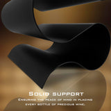 NETRCRHOM Wine Rack Countertop, Freestanding Creativity Modern Small Wine Holder, Tabletop Wine Stand for Kitchen Wine Bar Inside Cabinet, Pantry Decor-5 Bottle NETRCRHOM