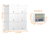 HOMIDEC Shoe Rack, 6 Tier Shoe Storage Cabinet 24 Pair Plastic Shoe Shelves Organizer for Closet Hallway Bedroom Entryway HOMIDEC