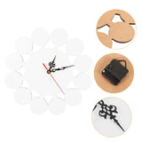 SEWACC Sublimation Wall Clock Transfer Craft Clock Heat Press Blank Clock Sublimation Clock Blank Bedroom Wall Clock Sublimation Hanging Clocks 3D DIY Wall Clock Child Vintage Puzzle SEWACC