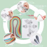 PH PandaHall Paper Quilling Kit Cross Quilling Tool Supplier Flower Butterfly Paper Quilling Template Board DIY Crafts Set Quilling Patterns for Beginner Adults 9.6x8.2in PH PandaHall