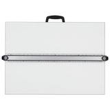Acurit PXB 24” x 36” Drawing Board for Artists and Designers - Portable Workspace for Drawing, Sketching, Drafting, Painting - Fixed Angled Laminated Surface with Ruler and Parallel Motion Bar Acurit