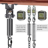 BeneLabel Hammock Chair Hanging Kit, Heavy Duty Swing Hanger with Spring and 39" Chain,Indoor Outdoor Playground Hanging Hammock Punching Bags, 360° Rotation, Black BeneLabel