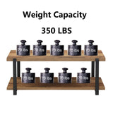 FOLUBAN Entryway Bench, Industrial Shoe Bench for Living Room, Rustic Indoor Shoe Storage Bench Seat, Easy Assembly, Oak 47 inch FOLUBAN