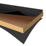 Topeakmart Height Adjustable Round Pub Table 360° Swivel Counter Bar Tables Bistro Tall Cocktail MDF Top, Black Topeakmart