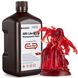 ELEGOO ABS-Like Resin 3.0+, Upgraded 3D Printer Photopolymer Resin, Higher Heat-Resistance Fast Curing High Precision Non-Brittle, Clear Red 2000g ELEGOO