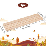 PH PandaHall 1 Pack Wooden Earring Holder, 3 Slot Earring Display Stand Wood Business Card Holder Ring Jewelry Organizer Tray for Tabletop Shows Earring Craft Showing Jewlry Display 11.8x3.05x0.41inch PH PandaHall