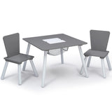 Delta Children 4-Piece Toddler Playroom Set, Grey/White Delta Children