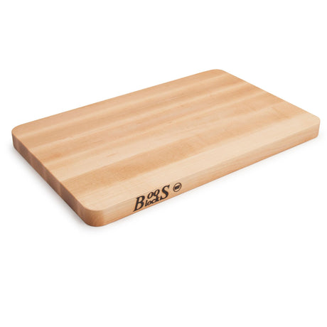 John Boos Chop-N-Slice Maple Wood Cutting Board for Kitchen Prep, 1" Thick, Small, Edge Grain, Rectangle Charcuterie Boos Block, 16" x 10", John Boos