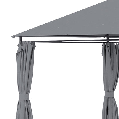 Outsunny 10' x 13' Outdoor Patio Gazebo, Canopy Shelter with 6 Removable Sidewalls & Steel Frame for Garden, Lawn, Backyard & Deck, Gray