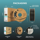 Polymaker PLA Filament, Black 3D Printing PLA Filament 1.75mm 1kg - PolyLite 3D Printer PLA Filament, Dimensional Accuracy +/- 0.03mm, Compatible with Most 3D Printer, Black POLYMAKER