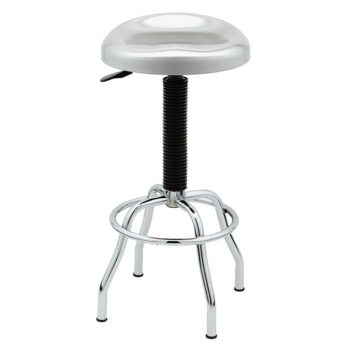 Seville Classics Stainless Steel Pneumatic Contoured Seat Work Stool Seville Classics