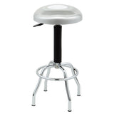 Seville Classics Stainless Steel Pneumatic Contoured Seat Work Stool Seville Classics