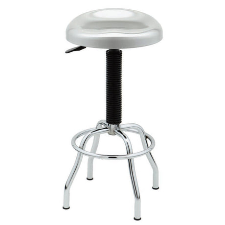 Seville Classics Stainless Steel Pneumatic Contoured Seat Work Stool Seville Classics