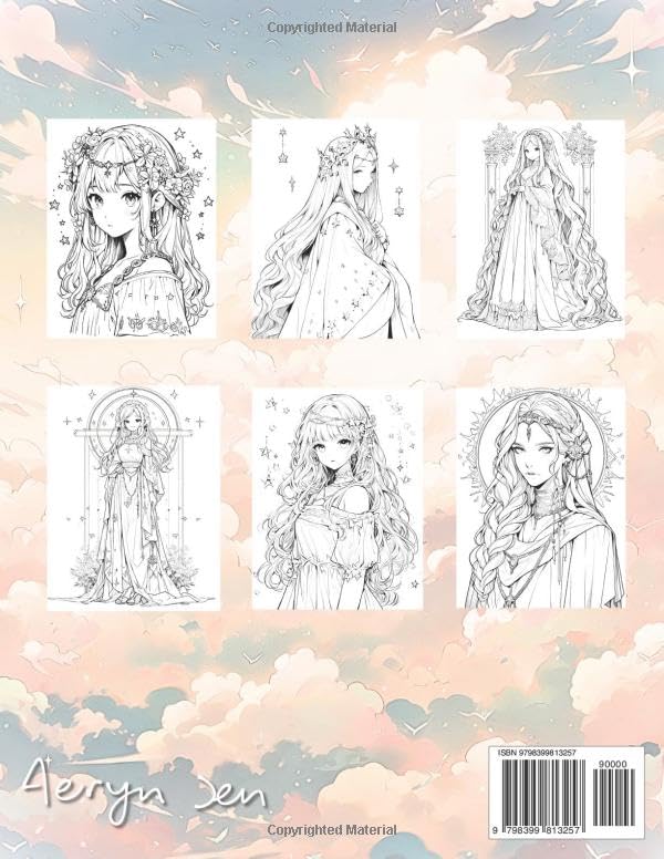 Anime Coloring Book: Zodiac Virgo: Manga Art & Anime Enthusiasts Stress Relief Adult Coloring (Anime Zodiac Signs) Majosta