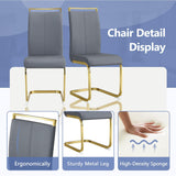 79in Dining Table Set For 10,Kitchen Table Chairs Set With Glossy Faux Mareble Table Top ,Black Rectangle Dining Room Table Set For 10,11 Piece Kitchen Table And Chairs Set For Kitcken Dining Room JUFU