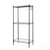 Storage Shelves 3 Shelf Wire Shelving Adjustable Metal Shelving 1000 LBS Pantry Shelves Sturdy Steel Wire Shelf for Kitchen Pantry Garage Warehouse (Black) Generic