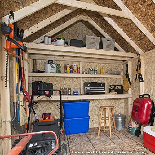 Handy Home Products Tribeca 10x12 Do-It Yourself Wooden Storage Shed with Floor - WoodArtSupply