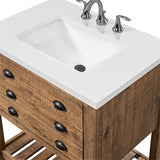 Martin Svensson Home Monterey 31" Wood Single Bathroom Vanity Natural Brown Martin Svensson Home