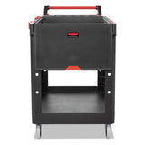 Rubbermaid Commercial Products Heavy Duty Adaptable Utility Cart, Black, Medium, 51H x 36W, Service Cart Rubbermaid Commercial Products