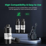 FLASHFORGE 3D Printer Resin, Fast Curing Standard 3D Resin High Precision & Excellent Fluidity with Low Odor, 405nm UV Curing 3D Printing Resin for LCD/DLP/SLA Resin 3D Printer (Dark Grey, 500G) FLASHFORGE