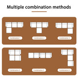 Rlzcvt 113" Modular Sectional Sofa,Modern L Shaped Cloud Sectional Couch with Movable Ottoman,Comfy Foam Boneless Couches for Living Room, 4 Seater Convertible Sofa,No Assembly Required,Green Rlzcvt