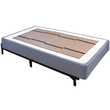 DMI Foldable Box Spring, Bunkie Board, Bed Support Slats for Support to Streamline and Minimize the Bed, No Assembly Needed, Twin Size, 60 x 30,Brown DMI