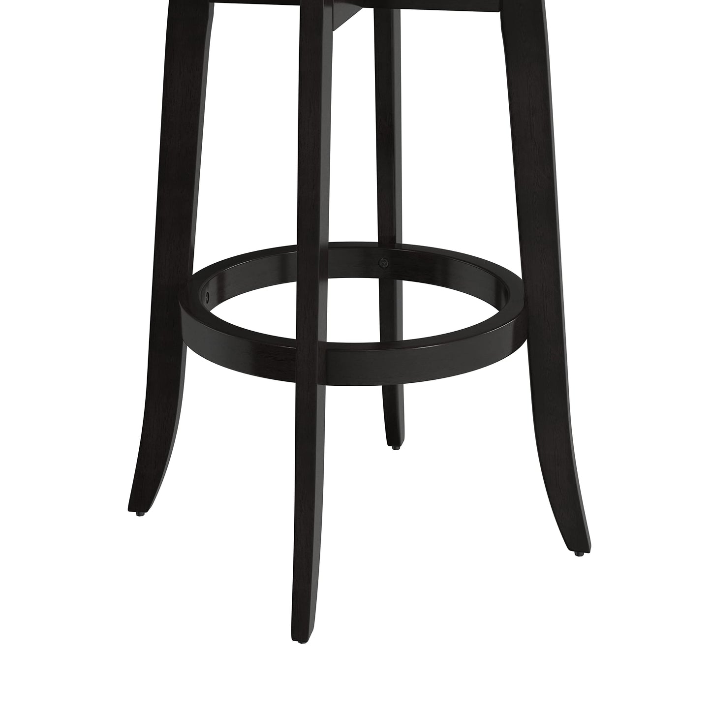 Hillsdale Savana Wood Bar Height Kitchen Stool, 29.5" High, Black - WoodArtSupply