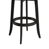 Hillsdale Savana Wood Bar Height Kitchen Stool, 29.5" High, Black Hillsdale