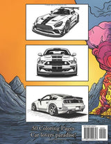 Fast Cars Coloring Book: Ultimate Sport Car Illustrations, Supercars, Muscle Cars, JDM & More – Perfect for Kids, Teens & Adults! WoodArtSupply