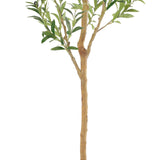 Bellacat Faux Olive Tree 6ft，Olive Trees Artificial Indoor with Natural Wood Trunk and Realistic Leaves and Fruits. 6 Feet(72in) Fake Olive Tree for Home House Office Décor. bellacat