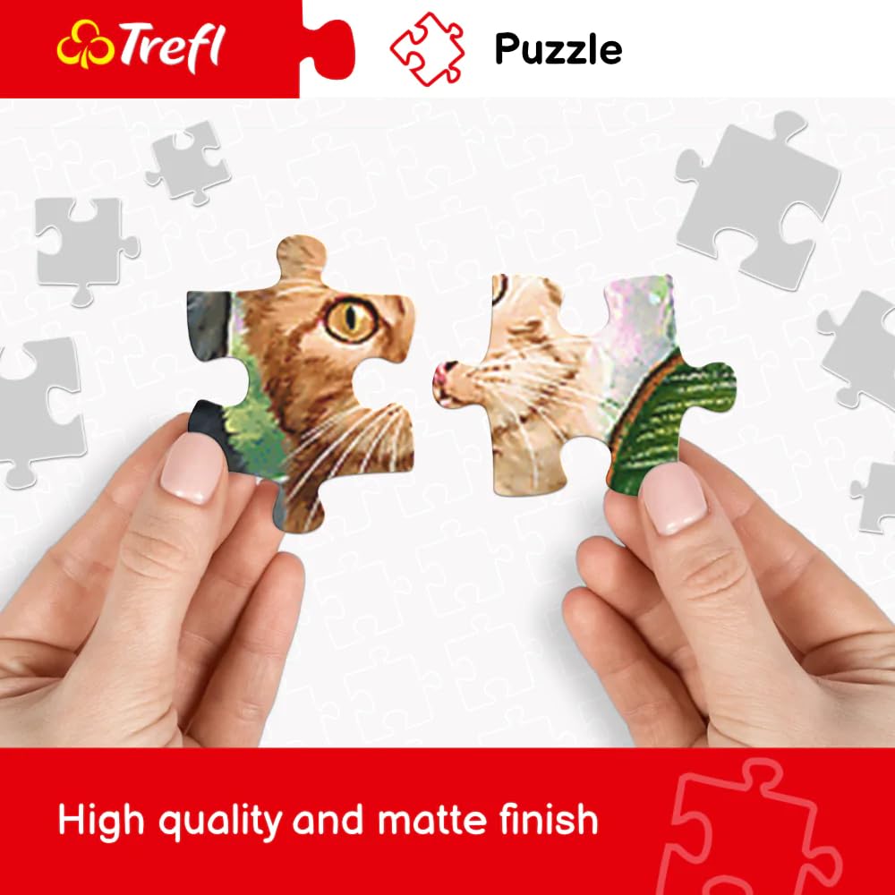 Trefl Galloping White Horses 500 Piece Jigsaw Puzzle Red 19"x13" Print, DIY Puzzle, Creative Fun, Classic Puzzle for Adults and Children from 10 Years Old Trefl