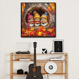 igoodom Diamond Art Kits for Adults, Fall Diamond Painting Kit, Full Drill Round Autumn Diamond Art Kits, DIY Gem Art and Crafts for Home Wall Decor Gift 14x14inch igoodom