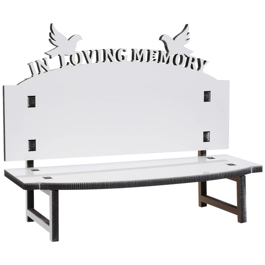 TEHAUX Sublimation Blank Chair Ornament - Customizable Memorial Bench Decor, Heat Transfer Sublimation Slates Blanks for Personalization, Ideal for Home or Event Decoration