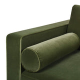Jennifer Taylor Home Nicholi Lawson Velvet Loose Back Sofa - Olive Green, Modern & Contemporary Jennifer Taylor Home
