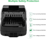 Hanaix 3.0Ah 18V Battery and Charger Set for Hitachi BSL1815X BSL1815S BSL1830 BSL1830C 330139 330557 339782 Li-ion Replacement Battery Hanaix