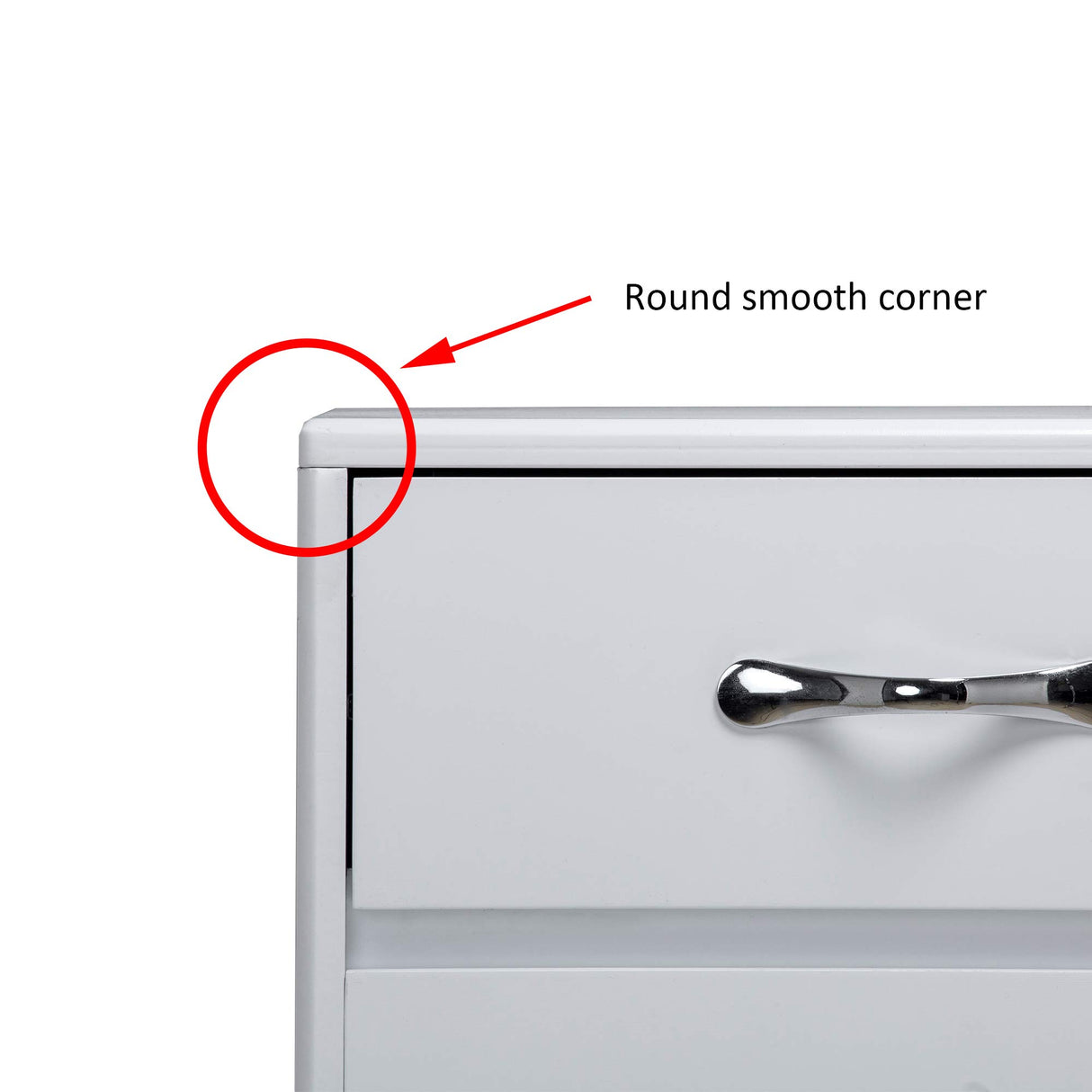 GLCHQ Storage Drawer File Cabinet Side Cabinet Entryway Console Side Tables with Three Drawers and Three Doors for Office or Kitchen Room (Three Doors, Grey) GLCHQ