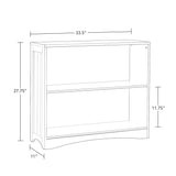 RiverRidge 3 shelves Horizontal Bookcase, White RiverRidge