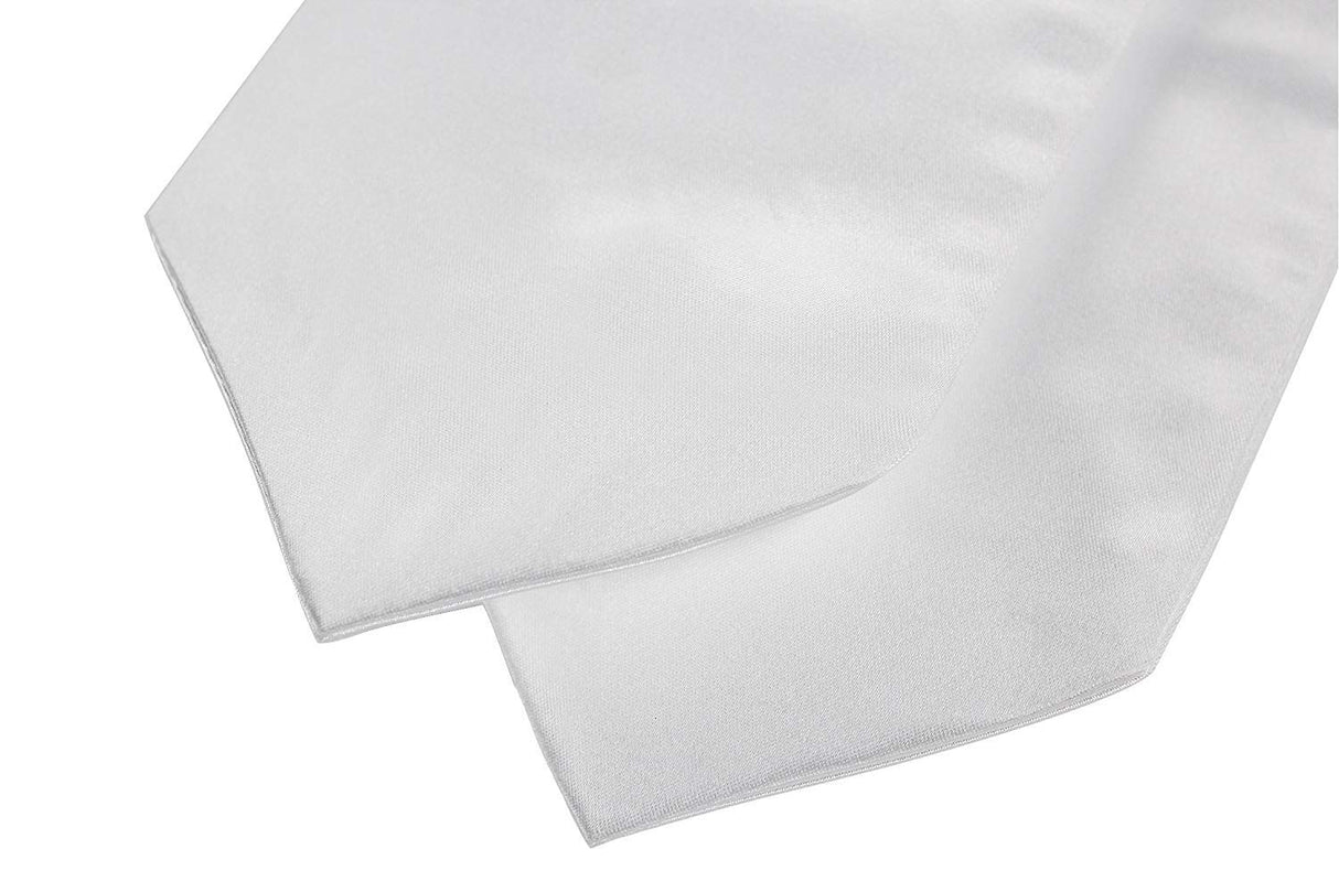 GraduationMall Unisex Adult Plain Graduation Stole 60" White GraduationMall