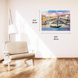 Trefl Rialto Bridge, Venice 500 Piece Jigsaw Puzzle Red 19"x13" Print, DIY Puzzle, Creative Fun, Classic Puzzle for Adults and Children from 10 Years Old Trefl