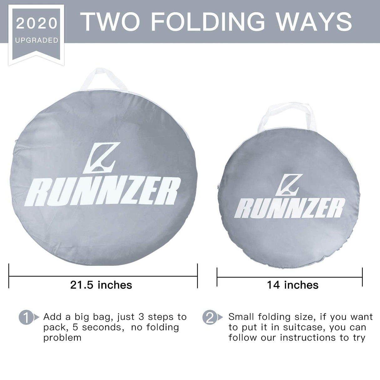 L RUNNZER Baby Crib Tent Crib Net to Keep Baby in, Pop Up Crib Tent Canopy Keep Baby from Climbing Out (55.2" L x 27.6" W x 51.6" H) L RUNNZER