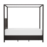 Hillsdale Melanie Wood and Metal Queen Canopy Bed with Low Footboard, Oiled Bronze Hillsdale