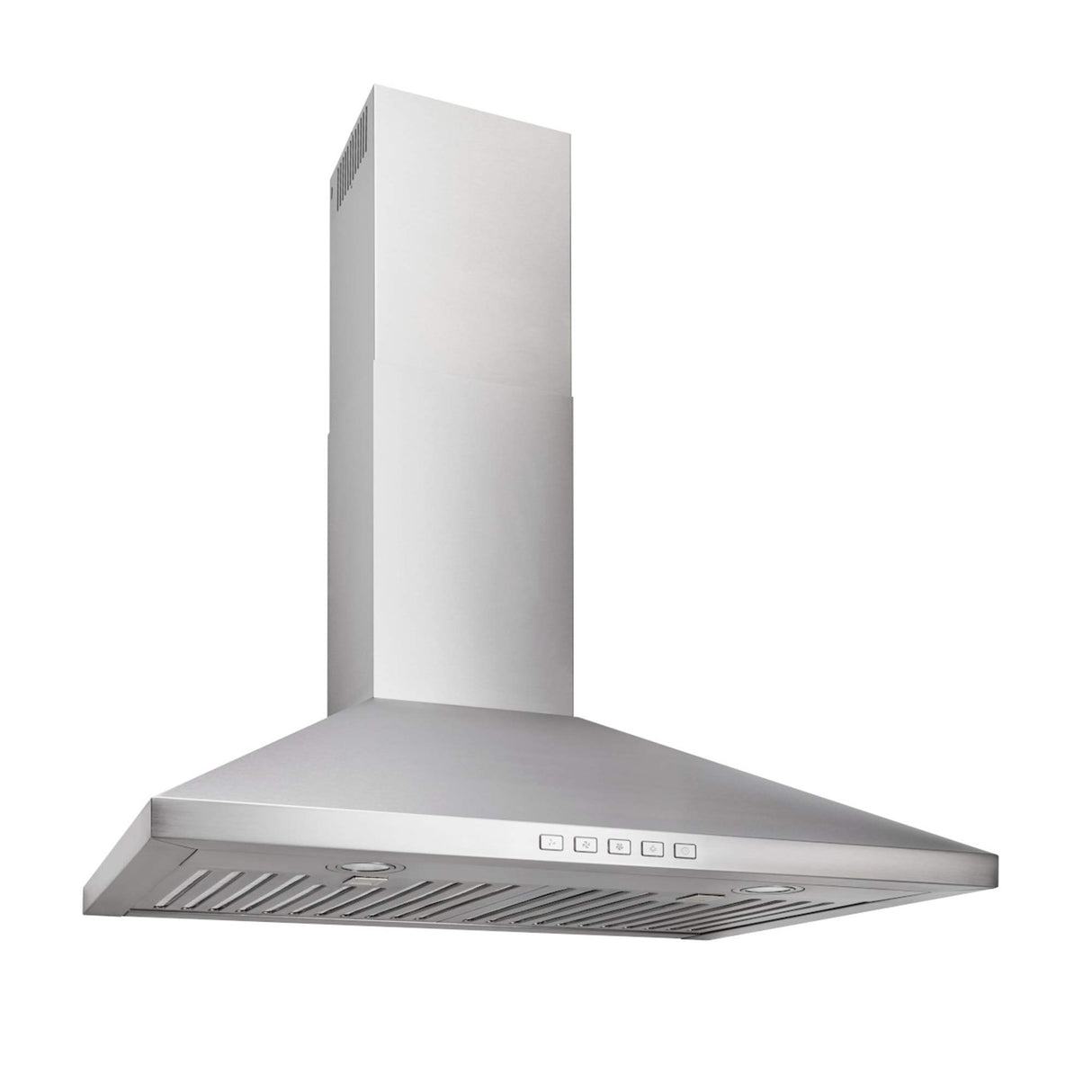 Broan-NuTone BWP2304SS 30-inch Wall-Mount Convertible Chimney-Style Pyramidal Range Hood with 3-Speed Exhaust Fan and Light, Stainless Steel Broan-NuTone