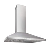 Broan-NuTone BWP2304SS 30-inch Wall-Mount Convertible Chimney-Style Pyramidal Range Hood with 3-Speed Exhaust Fan and Light, Stainless Steel Broan-NuTone