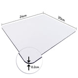 A-SUB Sublimation Mouse Pad Blank Rectangular Blanks 12 pcs for Sublimation Transfer Heat Press Printing Crafts 24x20x0.2cm White A-SUB