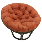 International Caravan Furniture Piece Rattan 42-Inch Papasan Chair with Micro Suede Cushion International Caravan
