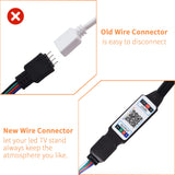 LED TV Stand for Up to 70-inch TV, Modern TV Console Table with Entertainment Center for Bedroom, Living Room(Black, 63 inch) HOUAGI