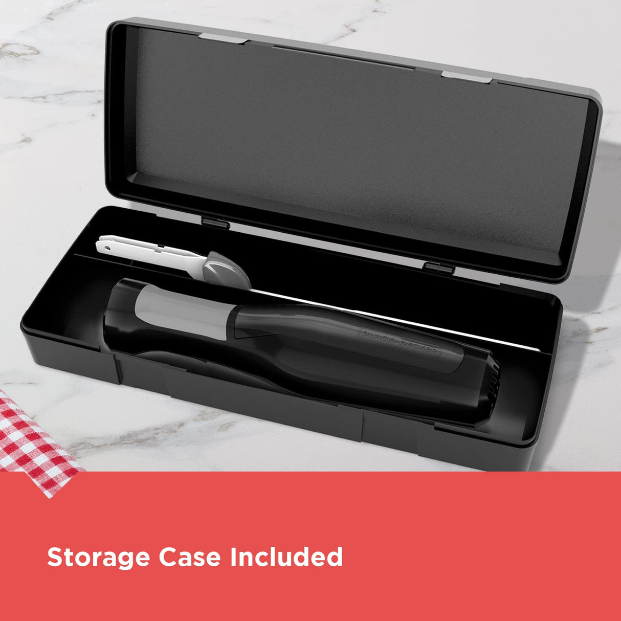 BLACK+DECKER Comfort Grip™ Electric Knife With Storage Case, Black BLACK+DECKER